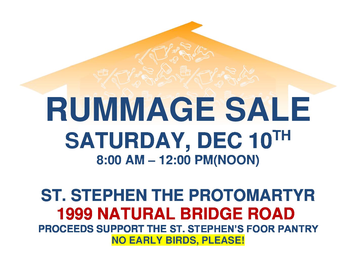 Rummage Sale at St. Stephens the Protomartyr